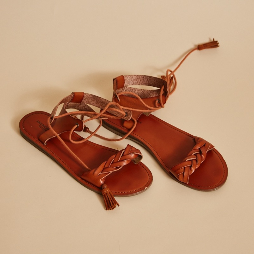 AE Tan Sandals